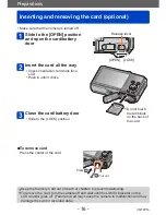 Preview for 16 page of Panasonic DMC-ZS25K Owner'S Manual