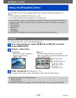 Preview for 119 page of Panasonic DMC-ZS25K Owner'S Manual