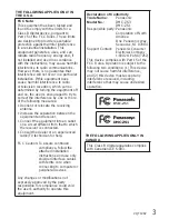 Preview for 3 page of Panasonic DMC-ZS3 - Lumix 10MP Digital Camera Operating Instructions Manual