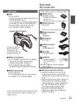 Preview for 11 page of Panasonic DMC-ZS3 - Lumix 10MP Digital Camera Operating Instructions Manual