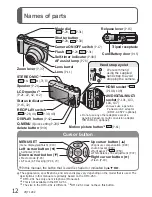 Preview for 12 page of Panasonic DMC-ZS3 - Lumix 10MP Digital Camera Operating Instructions Manual