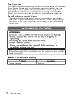 Preview for 2 page of Panasonic DMC-ZS30 Basic Operating Instructions Manual