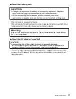 Preview for 3 page of Panasonic DMC-ZS30 Basic Operating Instructions Manual