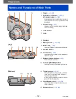 Предварительный просмотр 12 страницы Panasonic DMC-ZS40 Operating Instructions Manual