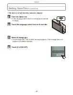 Preview for 19 page of Panasonic DMCFH22 - DIGITAL STILL CAMERA Operating Instructions For Advanced Features