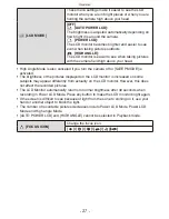 Preview for 27 page of Panasonic DMCFH22 - DIGITAL STILL CAMERA Operating Instructions For Advanced Features