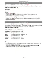 Preview for 91 page of Panasonic DMCFH22 - DIGITAL STILL CAMERA Operating Instructions For Advanced Features