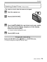 Preview for 15 page of Panasonic DMCFH22K Basic Operating Instructions Manual