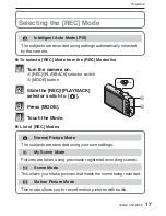 Preview for 17 page of Panasonic DMCFH22K Basic Operating Instructions Manual