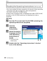 Preview for 22 page of Panasonic DMCFH22K Basic Operating Instructions Manual