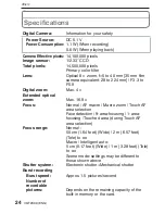 Preview for 24 page of Panasonic DMCFH22K Basic Operating Instructions Manual