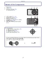 Предварительный просмотр 7 страницы Panasonic DMCFH3 - DIGITAL STILL CAMERA Operating Instructions Manual