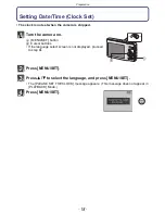 Предварительный просмотр 18 страницы Panasonic DMCFH3 - DIGITAL STILL CAMERA Operating Instructions Manual