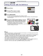 Предварительный просмотр 54 страницы Panasonic DMCFH3 - DIGITAL STILL CAMERA Operating Instructions Manual