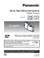 Panasonic DMCFP2 - DIGITAL STILL CAMERA Basic Operating Instructions Manual предпросмотр