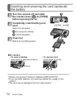 Preview for 12 page of Panasonic DMCFP2 - DIGITAL STILL CAMERA Basic Operating Instructions Manual