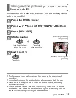 Preview for 19 page of Panasonic DMCFP2 - DIGITAL STILL CAMERA Basic Operating Instructions Manual