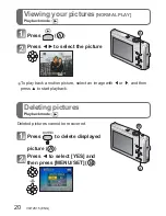 Preview for 20 page of Panasonic DMCFP2 - DIGITAL STILL CAMERA Basic Operating Instructions Manual