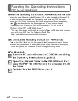 Preview for 22 page of Panasonic DMCFP2 - DIGITAL STILL CAMERA Basic Operating Instructions Manual