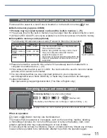 Preview for 11 page of Panasonic DMCFP2 - DIGITAL STILL CAMERA Operating Instructions For Advanced Features