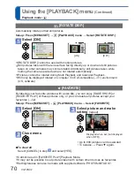 Preview for 70 page of Panasonic DMCFP2 - DIGITAL STILL CAMERA Operating Instructions For Advanced Features