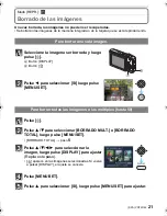 Предварительный просмотр 21 страницы Panasonic DMCFS12 - DIGITAL STILL CAMERA (Spanish) Instrucciones Básicas De Funcionamiento