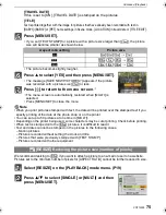 Preview for 75 page of Panasonic DMCFS15A Operating Instructions Manual