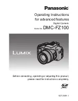 Panasonic DMCFZ100 - DIGITAL STILL CAMERA Operating Instructions Manual preview