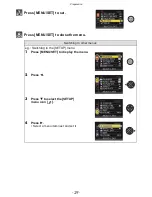 Preview for 29 page of Panasonic DMCFZ100 - DIGITAL STILL CAMERA Operating Instructions Manual