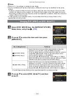Preview for 111 page of Panasonic DMCFZ100 - DIGITAL STILL CAMERA Operating Instructions Manual