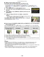 Preview for 156 page of Panasonic DMCFZ100 - DIGITAL STILL CAMERA Operating Instructions Manual