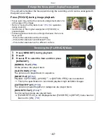 Preview for 63 page of Panasonic DMCFZ100K Operating Instructions Manual