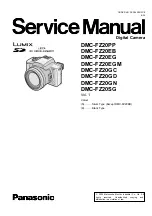 Panasonic DMCFZ20PP - DIGITAL STILL CAMERA Service Manual preview