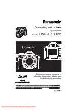 Panasonic DMCFZ30PP - DIGITAL STILL CAMERA Operating Instructions Manual preview