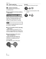 Preview for 6 page of Panasonic DMCFZ7 - DIGITAL STILL CAMERA Operating Instructions Manual