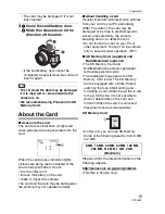 Preview for 15 page of Panasonic DMCFZ7 - DIGITAL STILL CAMERA Operating Instructions Manual