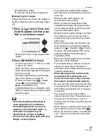 Preview for 45 page of Panasonic DMCFZ7 - DIGITAL STILL CAMERA Operating Instructions Manual