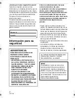 Preview for 2 page of Panasonic DMCFZ8K - Lumix Digital Camera (Spanish) Instrucciones De Funcionamiento