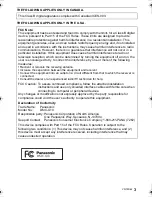 Preview for 3 page of Panasonic DMCG10K - DIGITAL CAMERA/LENS KIT Operating Instructions Manual