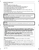 Preview for 4 page of Panasonic DMCG10K - DIGITAL CAMERA/LENS KIT Operating Instructions Manual