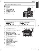 Preview for 11 page of Panasonic DMCG10K - DIGITAL CAMERA/LENS KIT Operating Instructions Manual