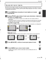 Preview for 31 page of Panasonic DMCGF1 - DIGITAL STILL CAMERA Instrucciones De Funcionamiento