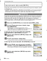 Preview for 134 page of Panasonic DMCGF1 - DIGITAL STILL CAMERA Instrucciones De Funcionamiento