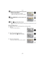 Предварительный просмотр 57 страницы Panasonic DMCGF2 - DIGITAL CAMERA-ADV FEATURES (Spanish) Instrucciones De Funcionamiento