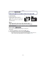 Предварительный просмотр 71 страницы Panasonic DMCGF2 - DIGITAL CAMERA-ADV FEATURES (Spanish) Instrucciones De Funcionamiento