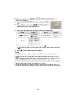 Предварительный просмотр 82 страницы Panasonic DMCGF2 - DIGITAL CAMERA-ADV FEATURES (Spanish) Instrucciones De Funcionamiento