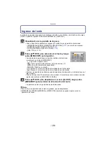 Предварительный просмотр 128 страницы Panasonic DMCGF2 - DIGITAL CAMERA-ADV FEATURES (Spanish) Instrucciones De Funcionamiento