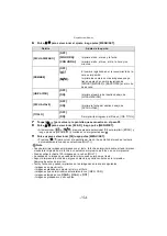 Предварительный просмотр 154 страницы Panasonic DMCGF2 - DIGITAL CAMERA-ADV FEATURES (Spanish) Instrucciones De Funcionamiento