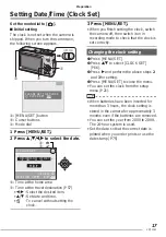 Предварительный просмотр 17 страницы Panasonic DMCLS60 - DIGITAL STILL CAMERA Operating Instructions Manual