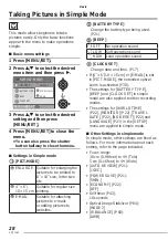 Предварительный просмотр 28 страницы Panasonic DMCLS60 - DIGITAL STILL CAMERA Operating Instructions Manual